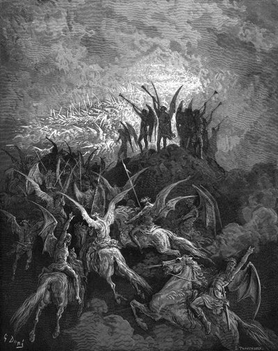 Paradise Lost: The Rebel Angels by Gustave Dore